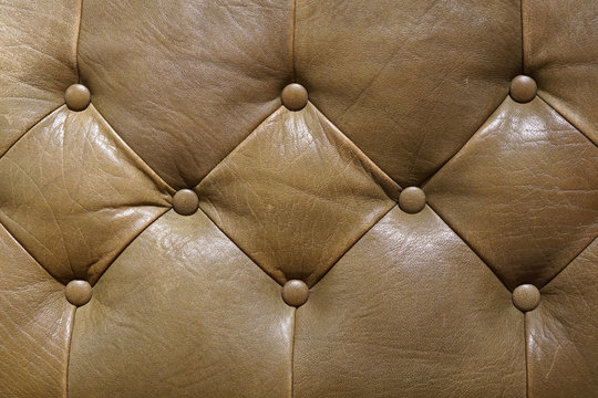 Vintage leather couch background