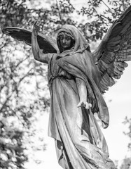 Angel Statue at cemetery Vienna, Austria