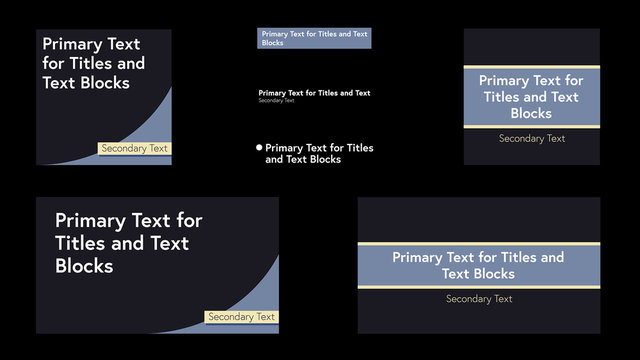 Social Media Titles and Text Blocks