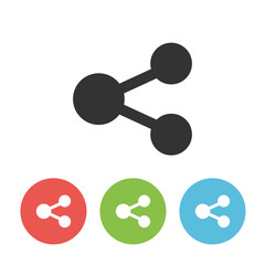 Social media sharing vector icon