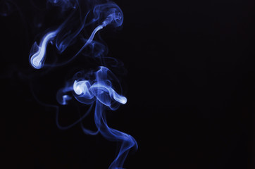 Fototapeta premium smoke in black background with beautiful motion flow concept.