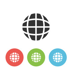 Globe vector single icon