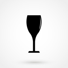Champagne glass icon, vector illustration design. Drinks collection.