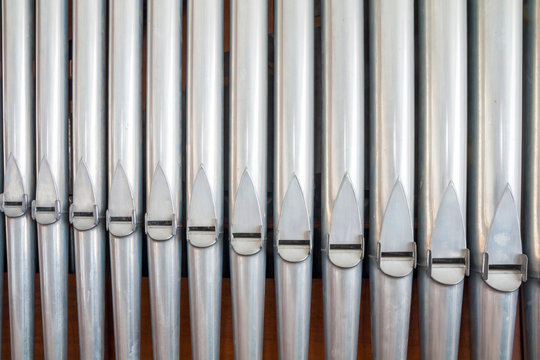 A historic pipe organ in church