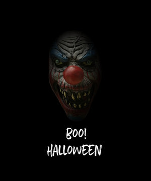 boo halloween scary clown 