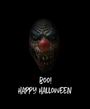 boo happy halloween scary clown 