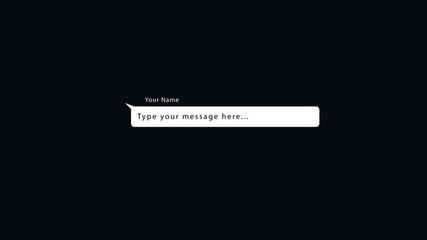 Speech Bubble Text Overlay