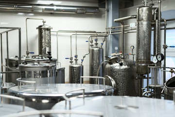 Industrial food equipment, industrial distillers of alcohol.