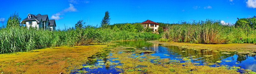 Panoramic view of river