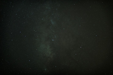 Night sky with stars and nebula.