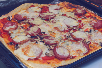 Homemade pizza
