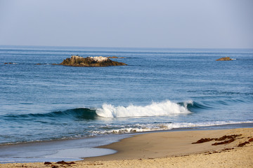 Pacific Ocean at sunrise Laguna Beach, California