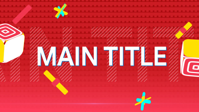 Bright Patterned Cube Title