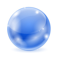Blue glass ball