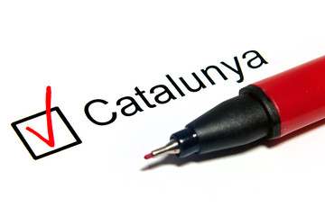 Questionnaire, red pen