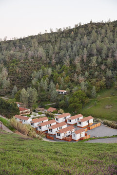 Group of tiny houses on lot