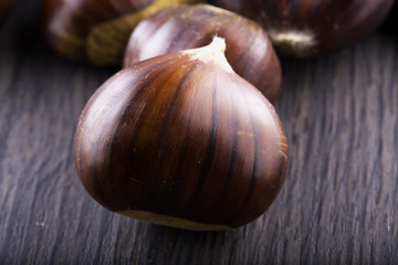 Chestnut in close up