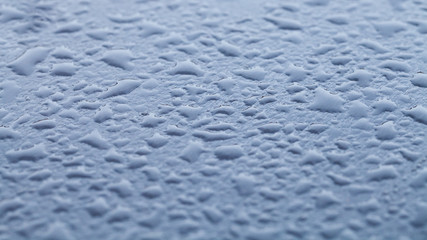 Water drops from rain