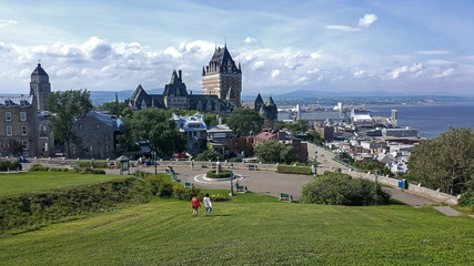 Fototapeta na wymiar Quebec City, Chateau Frontenac, Canada.
