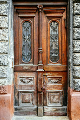 Beautiful antique wooden door