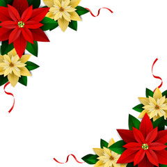 Christmas decoration on white