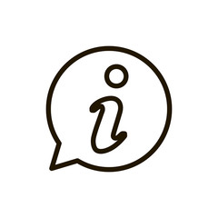 Information icon flat icon.