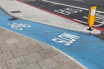 London cycling lane