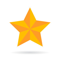 Obraz premium Gold vector star icon