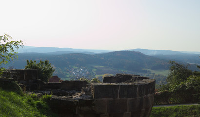 Blick von der Burgruine Altenstein