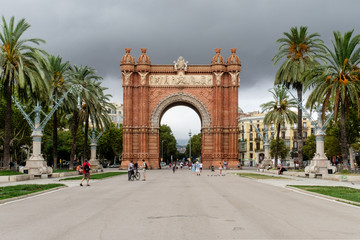 Fototapeta na wymiar Barcellona, arco di Trionfo