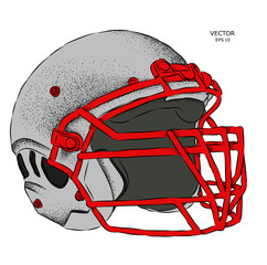Rugby helmet. Vector illustration