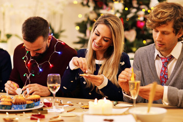 Family preparations for Christmas