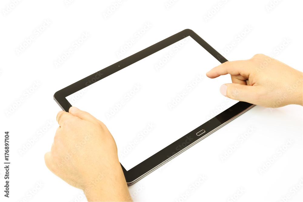 Canvas Prints working on a tablet