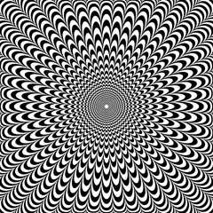 Abstraktes Design der Op-Art. © troyka