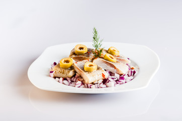 pieces of herring