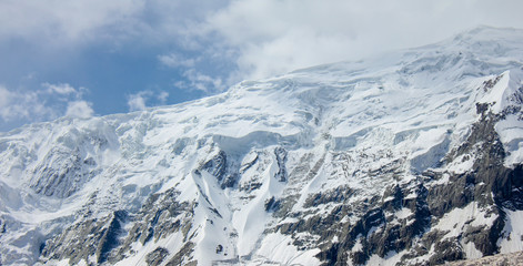 Obraz premium Rakaposhi Glacier Campsite - Pakistan