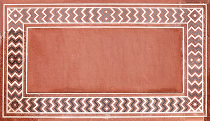 Beautiful design in Taj Mahal complex