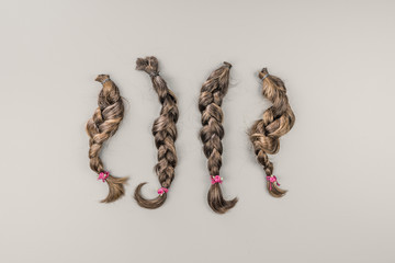 Collection of Cut Off Pigtails for Donation