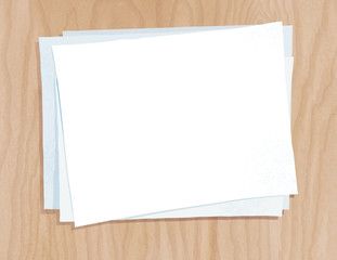 Vector illustration of paper sheets