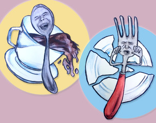 Laughing Spoon Crying Fork