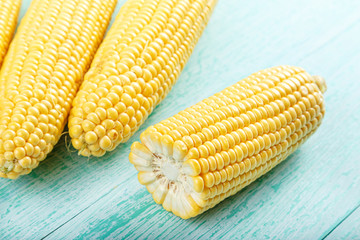 raw corn close-up