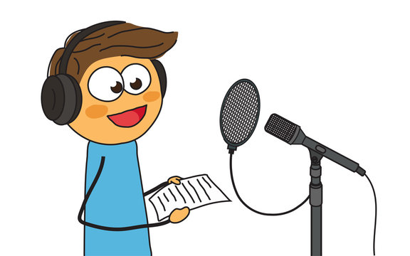 Vocal man. Говорит в микрофон. Микрофон Хесуса.