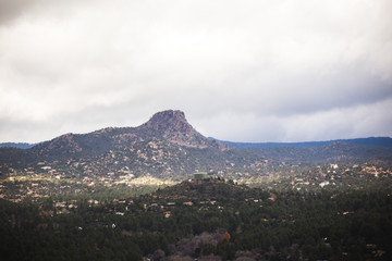 Fototapeta na wymiar Thumb Butte in Prescott, Arizona