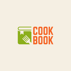 Cookbook isolated vector logo template