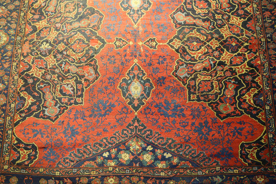 Detail of Turkish Carpet in Istanbul City