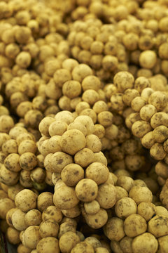 Langsat Fruit At A Market Stall
