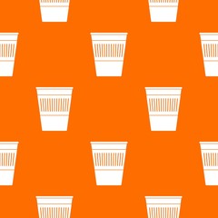 Plastic office waste bin pattern seamless