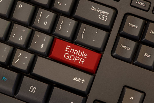 Enable General Data Protection Regulation (GDPR) on keyboard button