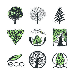 Tree logo collection