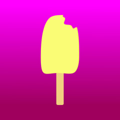 Ice cream in palette.